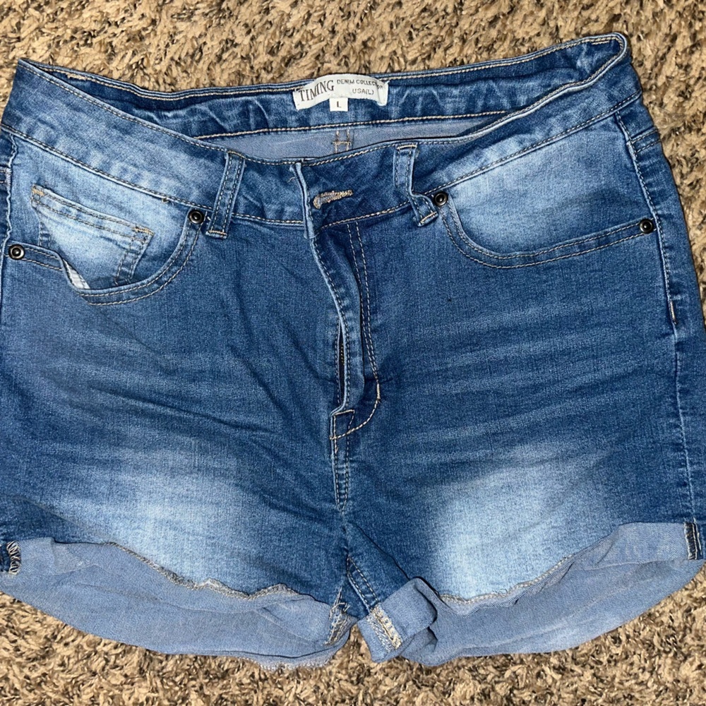 Living Doll Blue Denim Shorts